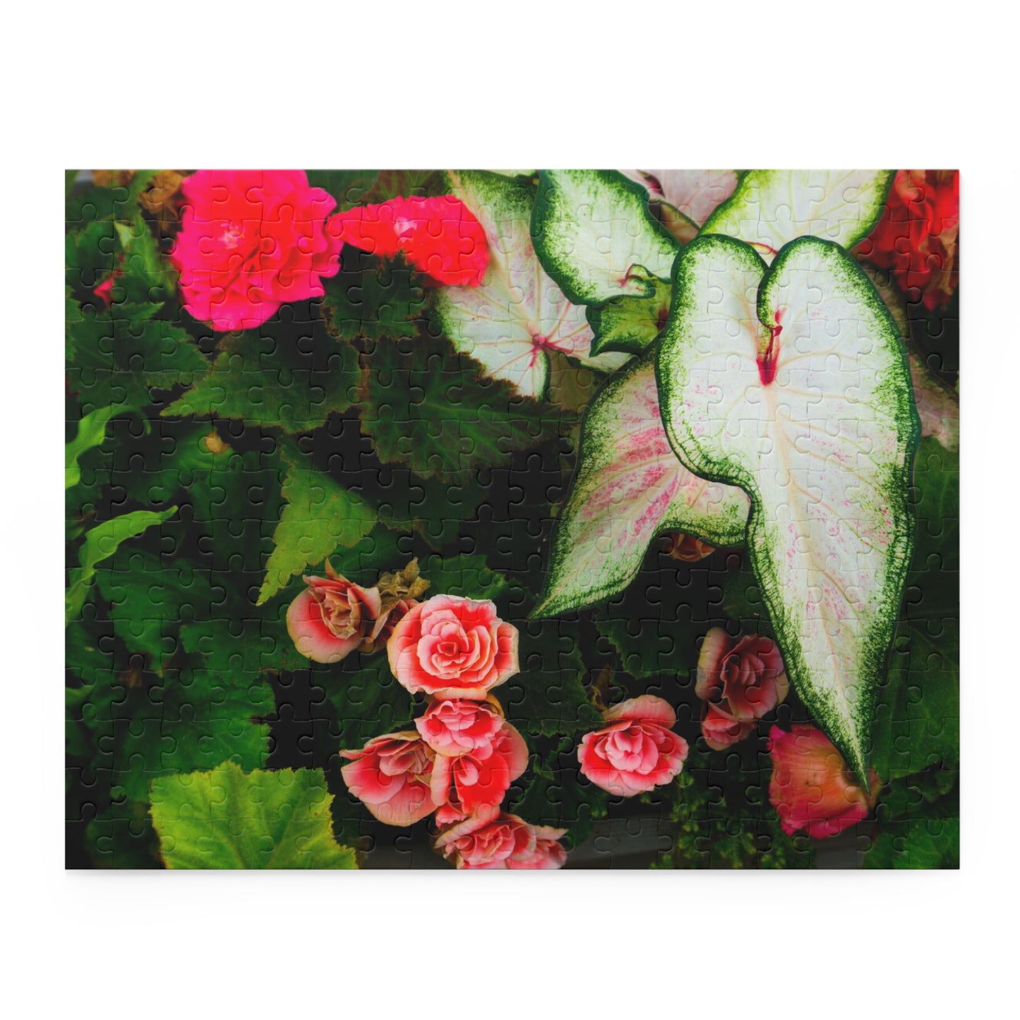 Red Floral Puzzle Jigsaw Puzzle in Gift-ready Box