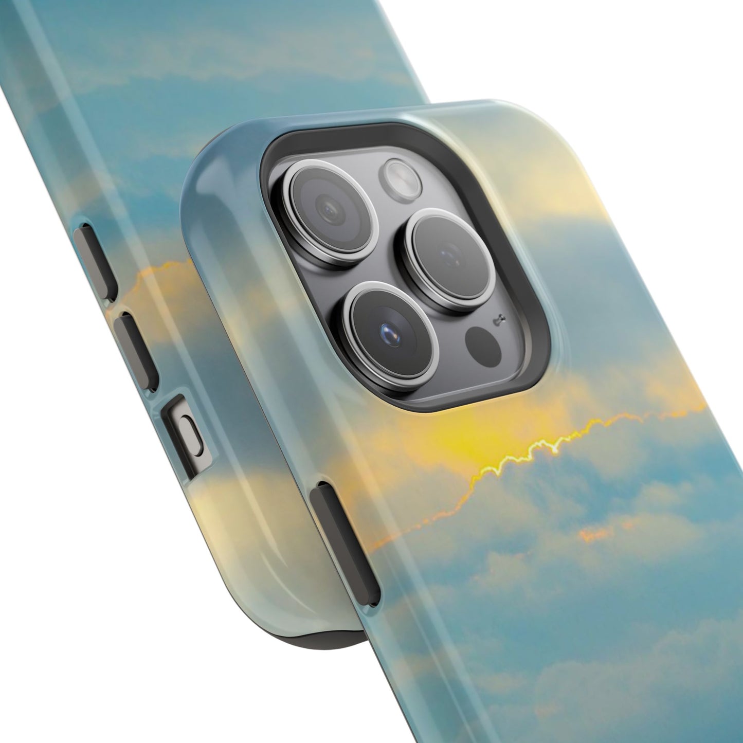 Baby Blues of Nantucket Sea Inspired MagSafe Tough Cases MagSafe Tough iPhone Cases|Durable and Flexible| Impact-resistant MagSafe|Electronic Accessories| Nantucket|Sunset