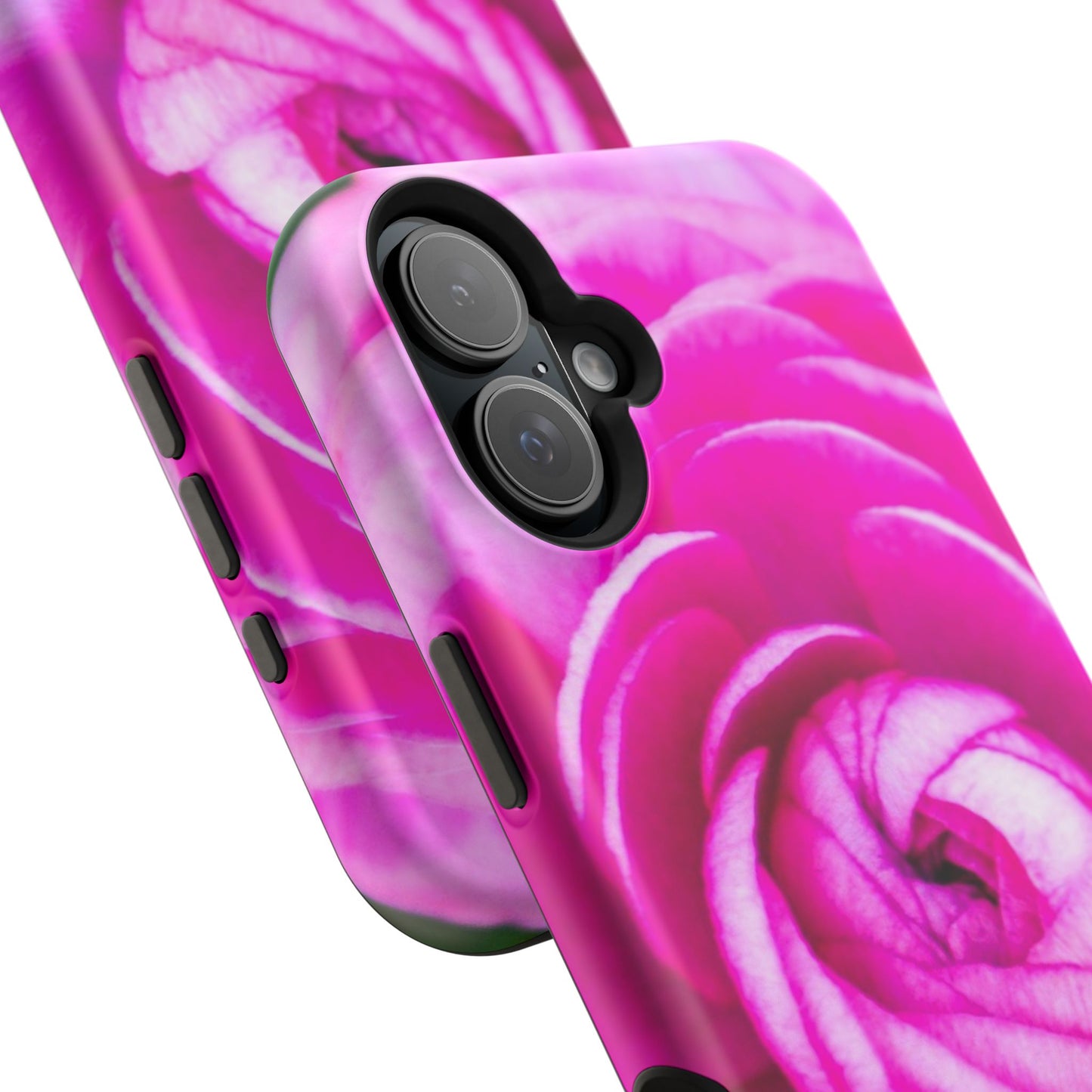 Blush Rose MagSafe Tough Phone Floral Pink Case| iPhone| Impact Resistant|Gifts|Electronic Accessories|MagSafe Charging Accessories|Martha's Vineyard|Great for Fall
