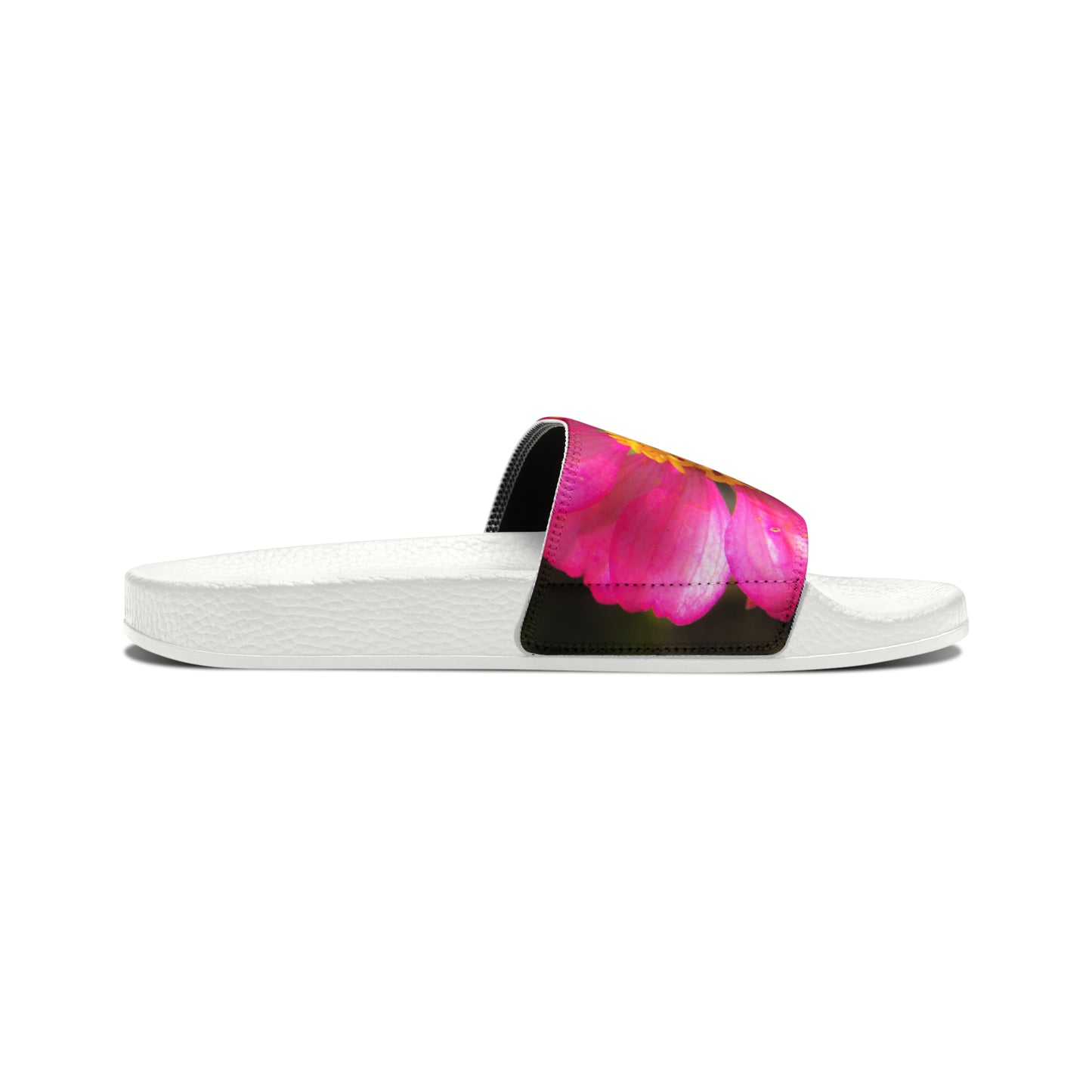 Perfect Perfection Women's PU Slide Sandals Slide-on Floral Sandals For Women Summer Floral Slide Shoes