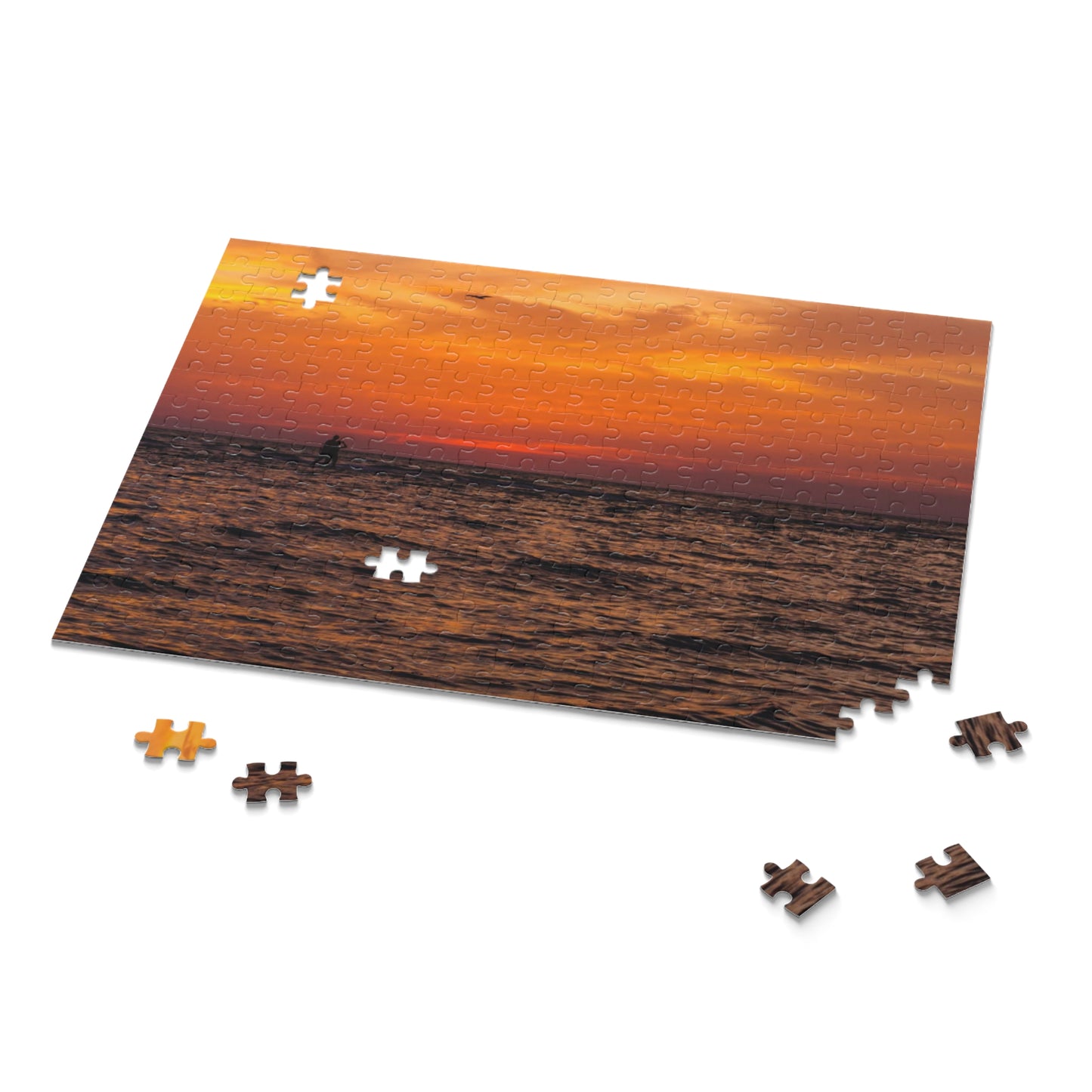 Sunset Ocean Puzzle Jigsaw Puzzle Gift-Ready