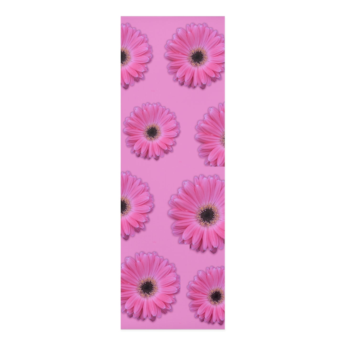 Pink Gerber Daisy Yoga Mat, Floral Exercise Mat, Foam Mat for Yoga Practice, Workout Mat, Pilates Mat, Fitness Mat