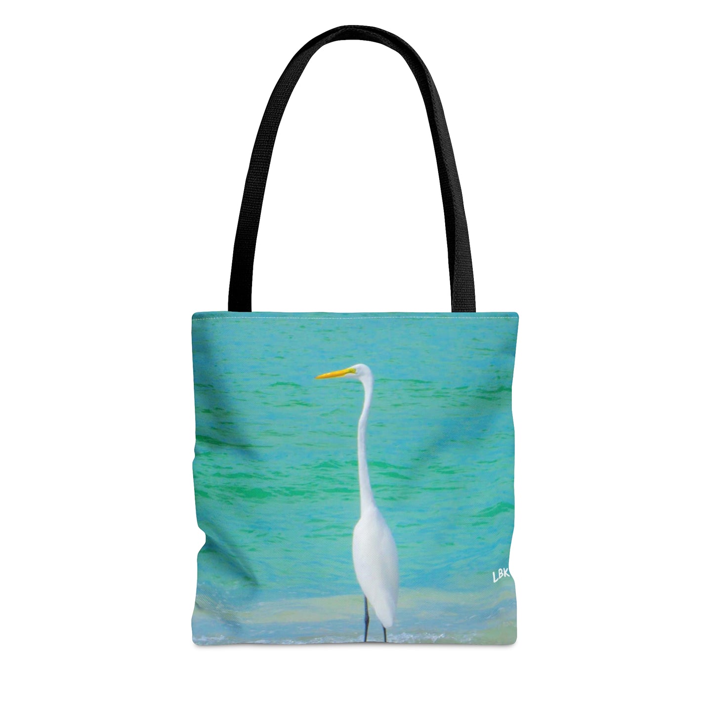 Snow Bird Crane AOP Tote Shopping Tote Bag Travel Tote Bag  High-quality Tote Bag  Durable Season-lasting Tote Bag