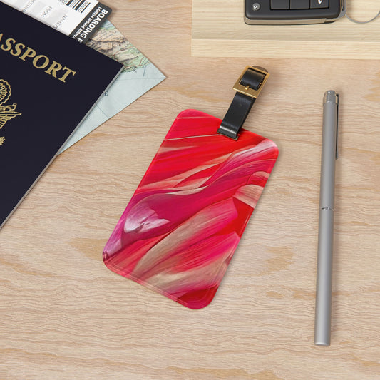 Ribbons of Color Floral Luggage Tag | Personalized Tags with Business Card Insert | Luggage Travel Tag | Accessories | Martha's Vineyard |