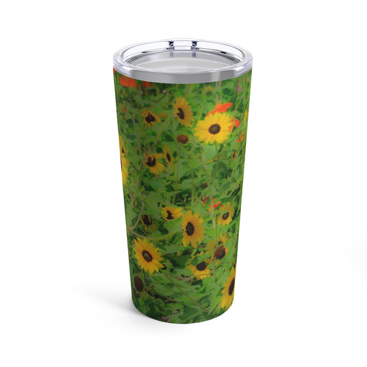 Sweet Summer Gold Tumbler 20oz Custom Tumbler 20oz Stainless Steel Travel Tumbler With Lid Vacuum-Insulated Tumbler On-the-go Cup