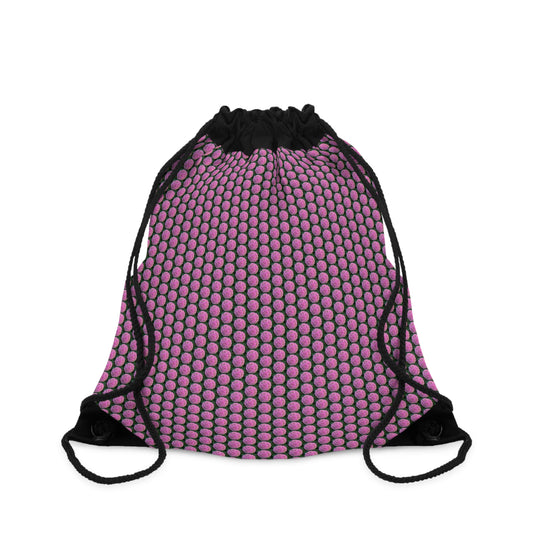 Blush Globe Drawstring Bag Drawstring Bag Lightweight Floral Drawstring Bag| Durable Polyester Gym Bag Travel Light