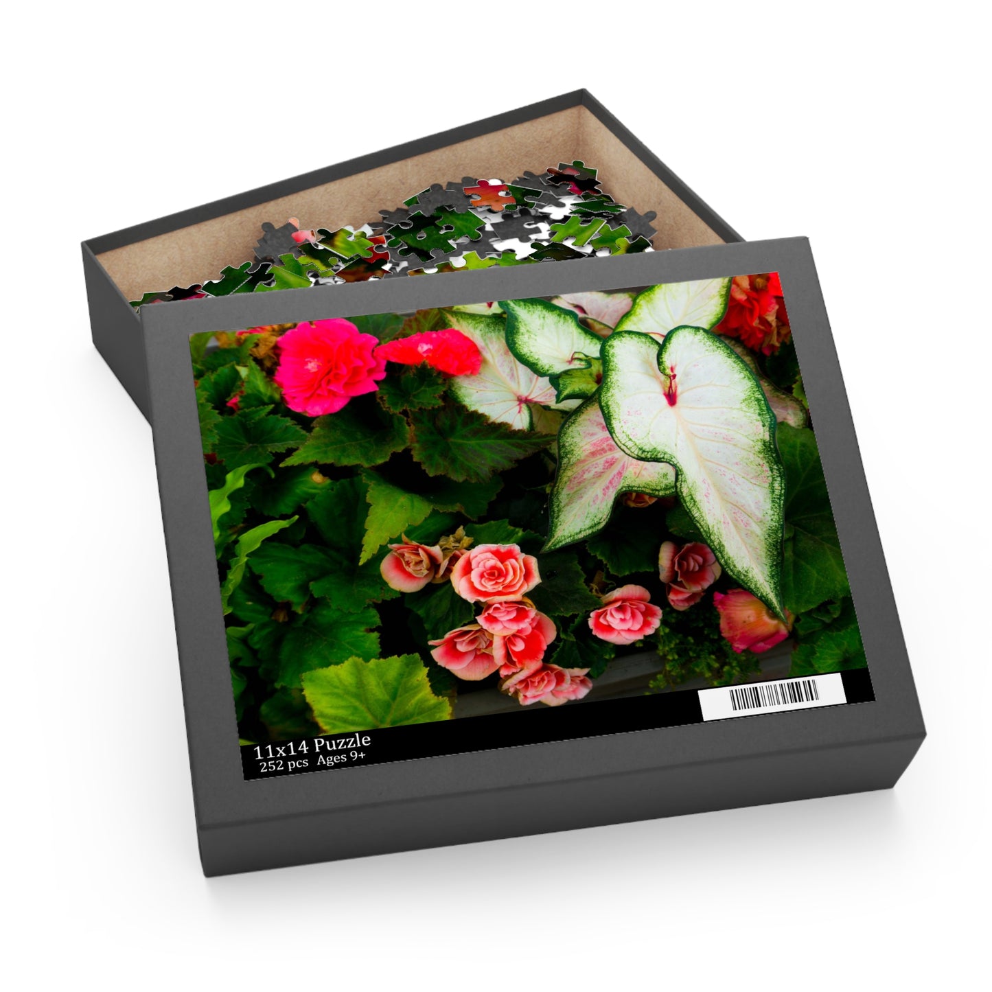 Red Floral Puzzle Jigsaw Puzzle in Gift-ready Box