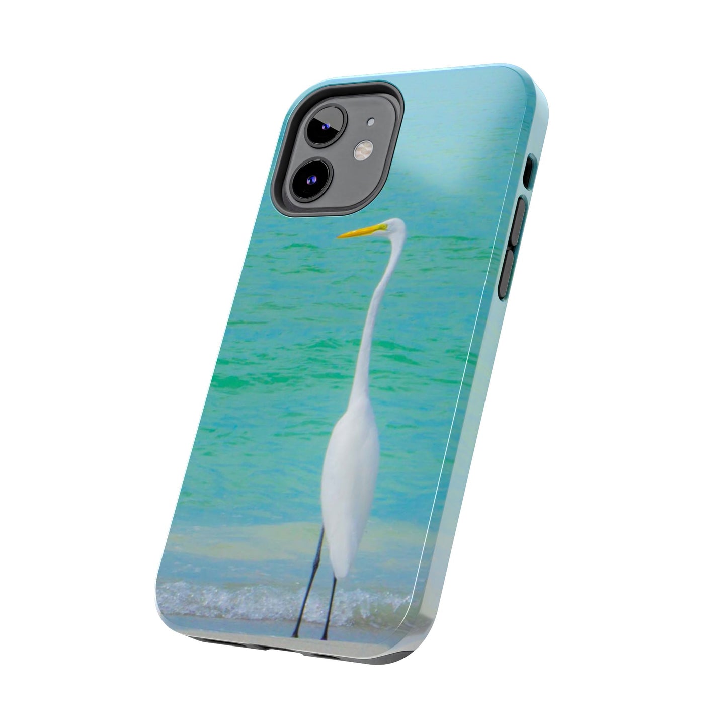 Snowbird Crane Tough Phone Cases| Case-Mate Snowbird Crane Tough|Great White Egret| Phone Cases | Case-Mate Polycarbonate and Rubber Phone Case|Nature|Electronic Accessories|Longboat Key