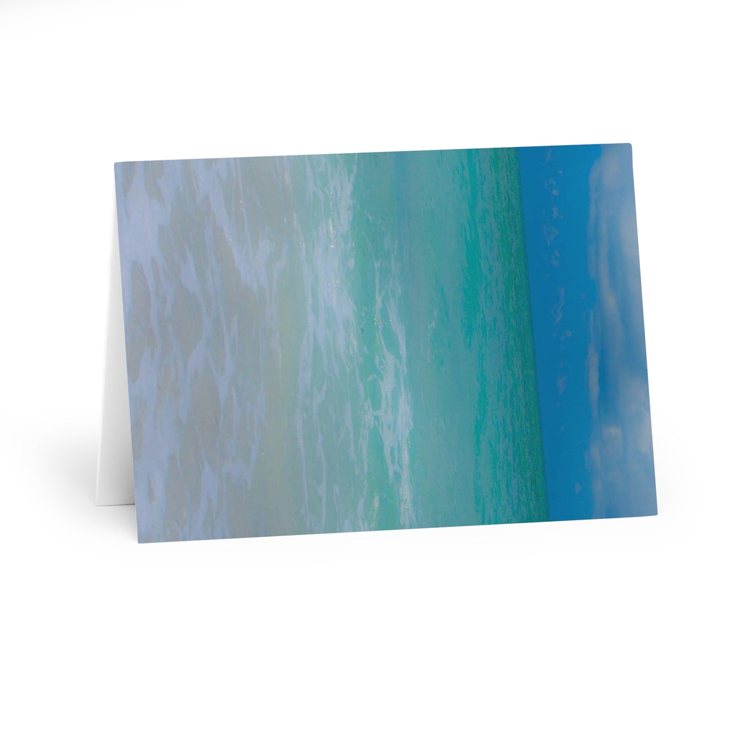 Indigo Heart Greeting Cards (5 Pack) Custom Greeting Cards (5 Pack) Semi-glossy Finish Cards  Matching White Envelopes