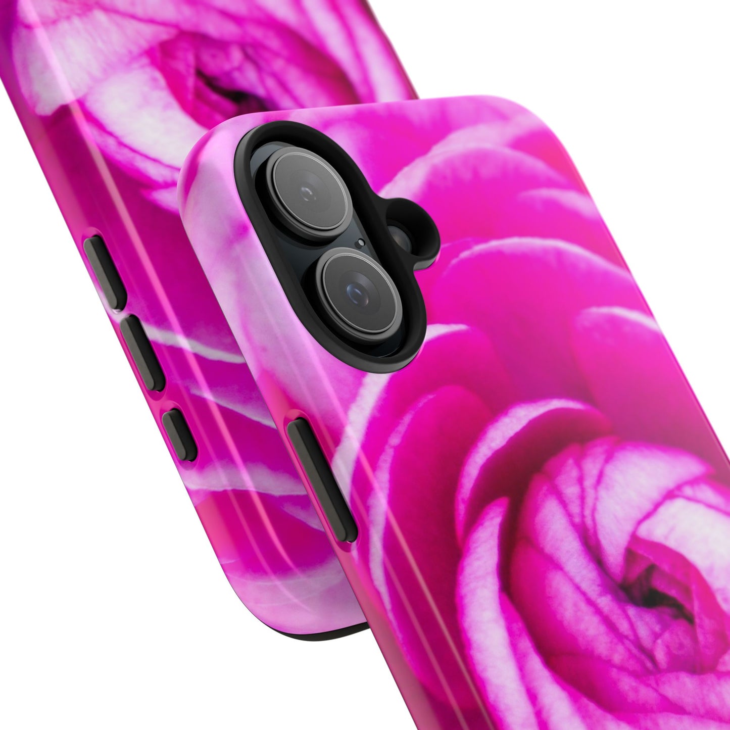 Pink Rose Tough iPhone|Samsung Phone Cases| Floral Case| Polycarbonate and Rubber Phone Case|  Custom Style Phone Case with Impact Resistance| Electronic Accessories