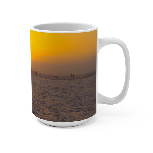 Blessings Mug 15oz Floral Mug 15oz  Large White Ceramic Coffee Mug  15oz Tea Lover's Cup Oversized Coffee Mug