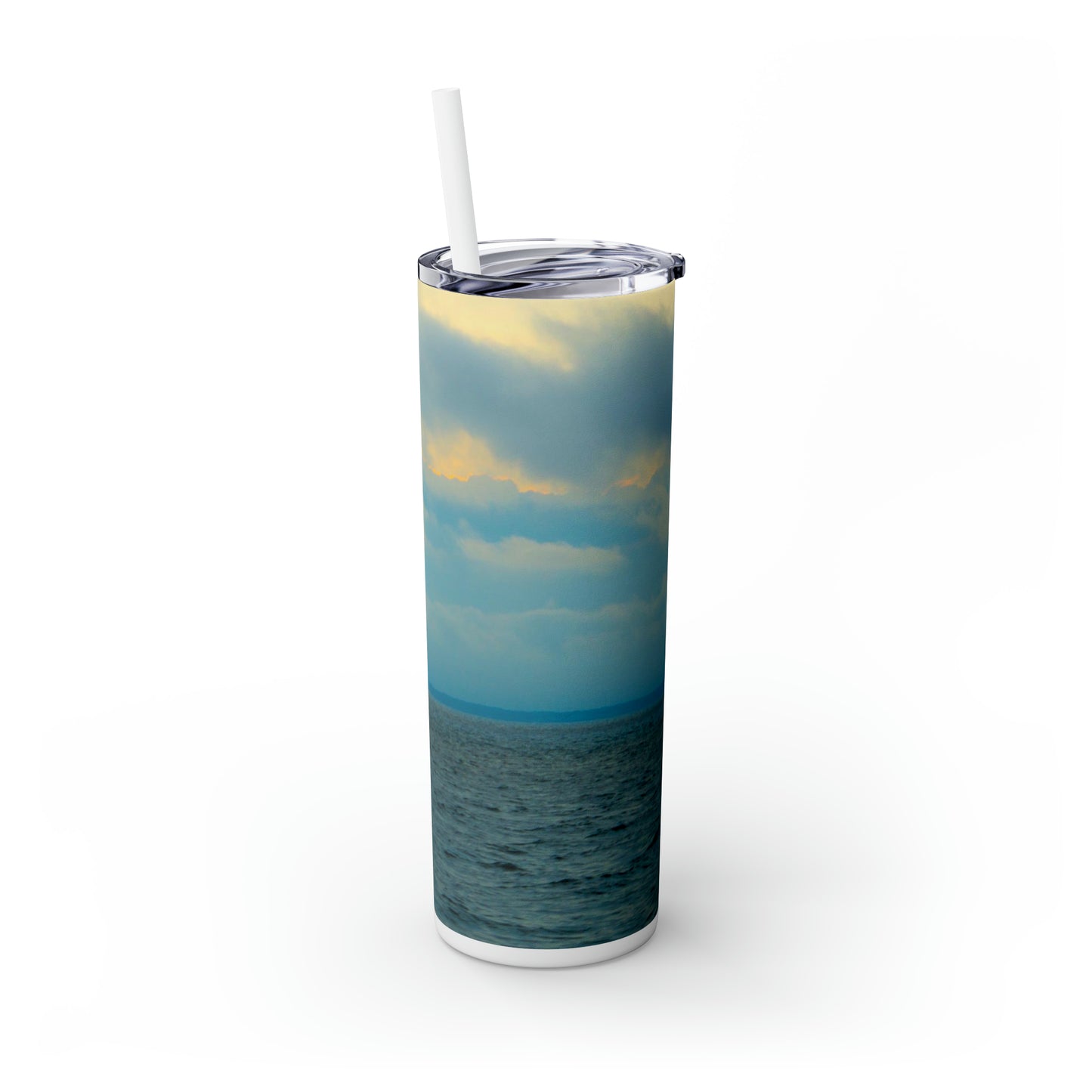 Baby Blues of Nantucket Skinny Tumbler with Straw, 20oz  StainlessTumbler Hot Cold Beverage Unique CompanionTumbler BPA-free Drinkware