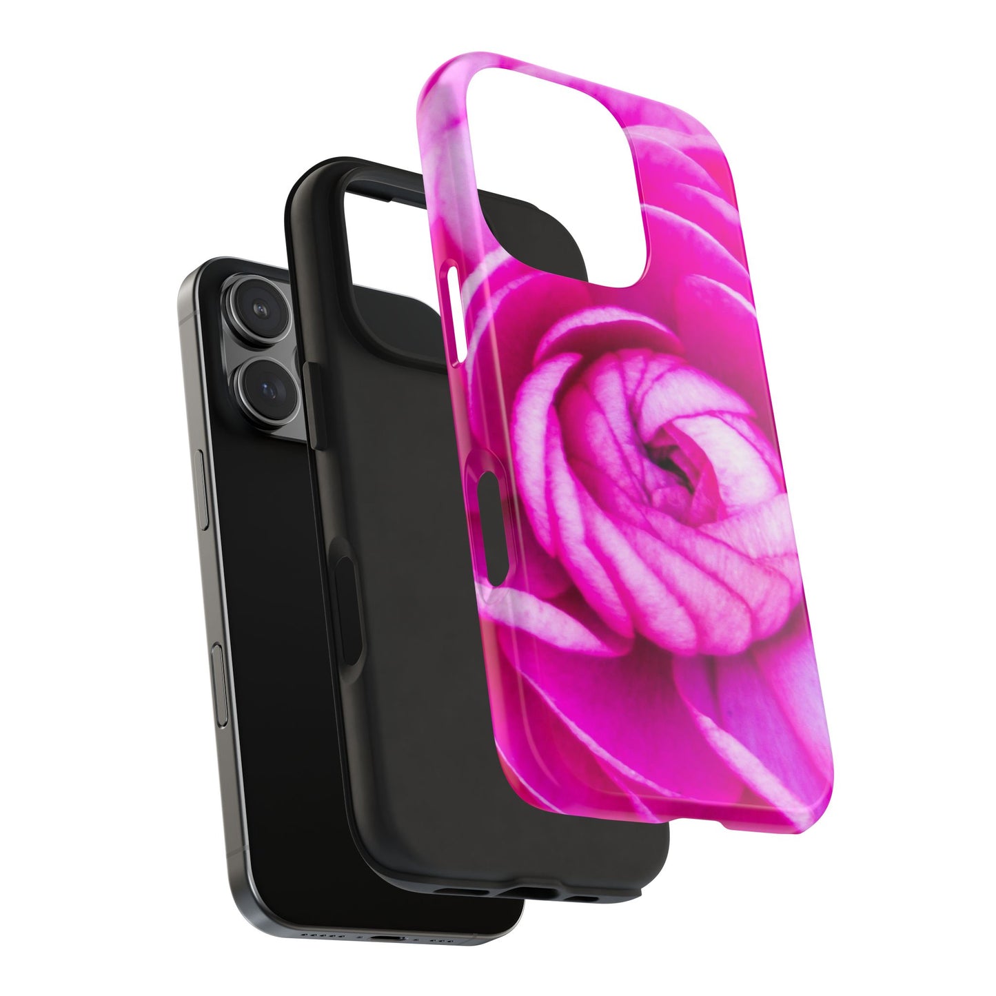 Pink Rose Tough iPhone|Samsung Phone Cases| Floral Case| Polycarbonate and Rubber Phone Case|  Custom Style Phone Case with Impact Resistance| Electronic Accessories