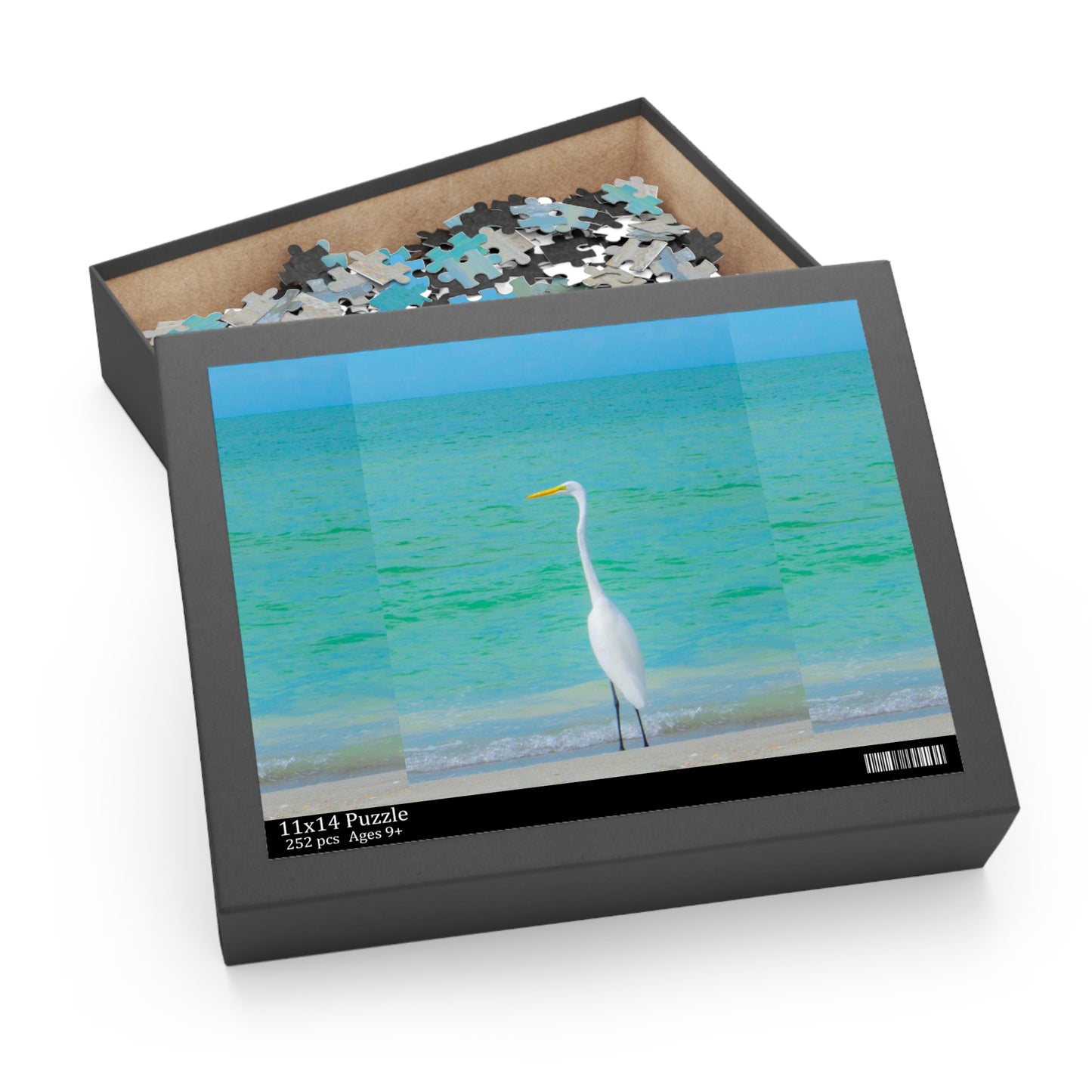 Snowbird Crane Puzzle (120, 252, 500-Piece) |  Jigsaw Puzzle | Puzzle with Vibrant Sublimated Print | Jigsaw Puzzle in Gift-ready Box | Glossy Finish Puzzle