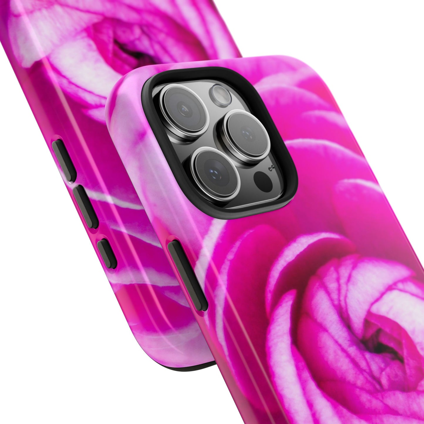 Pink Rose Tough iPhone|Samsung Phone Cases| Floral Case| Polycarbonate and Rubber Phone Case|  Custom Style Phone Case with Impact Resistance| Electronic Accessories