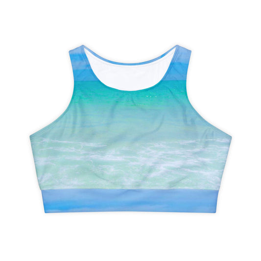 Padded Sports Bra|Racerback Fully Lined Floral Padded Sports Bra|Yoga-friendly