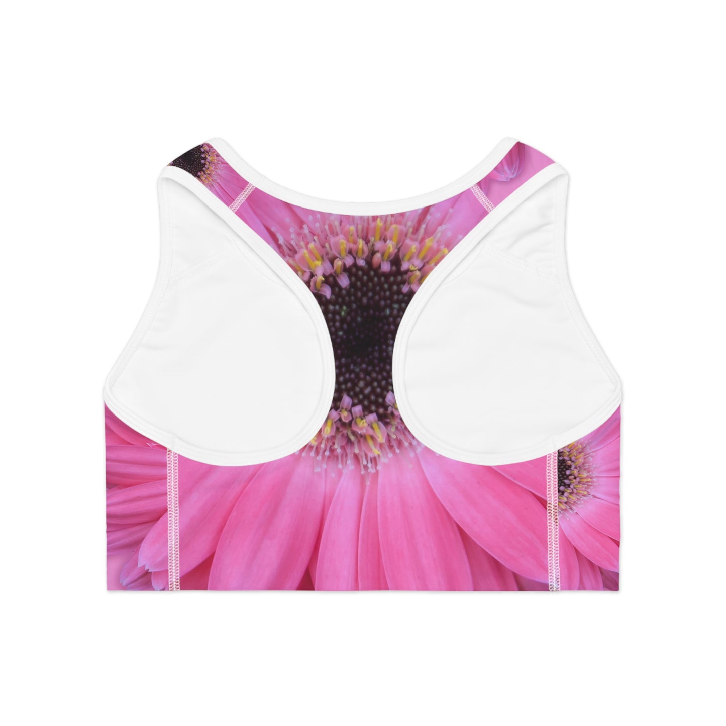 Pink Gerber Daisy Women's Sports Bra