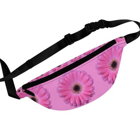 Pink Gerber Daisy Floral Crossbody Bag