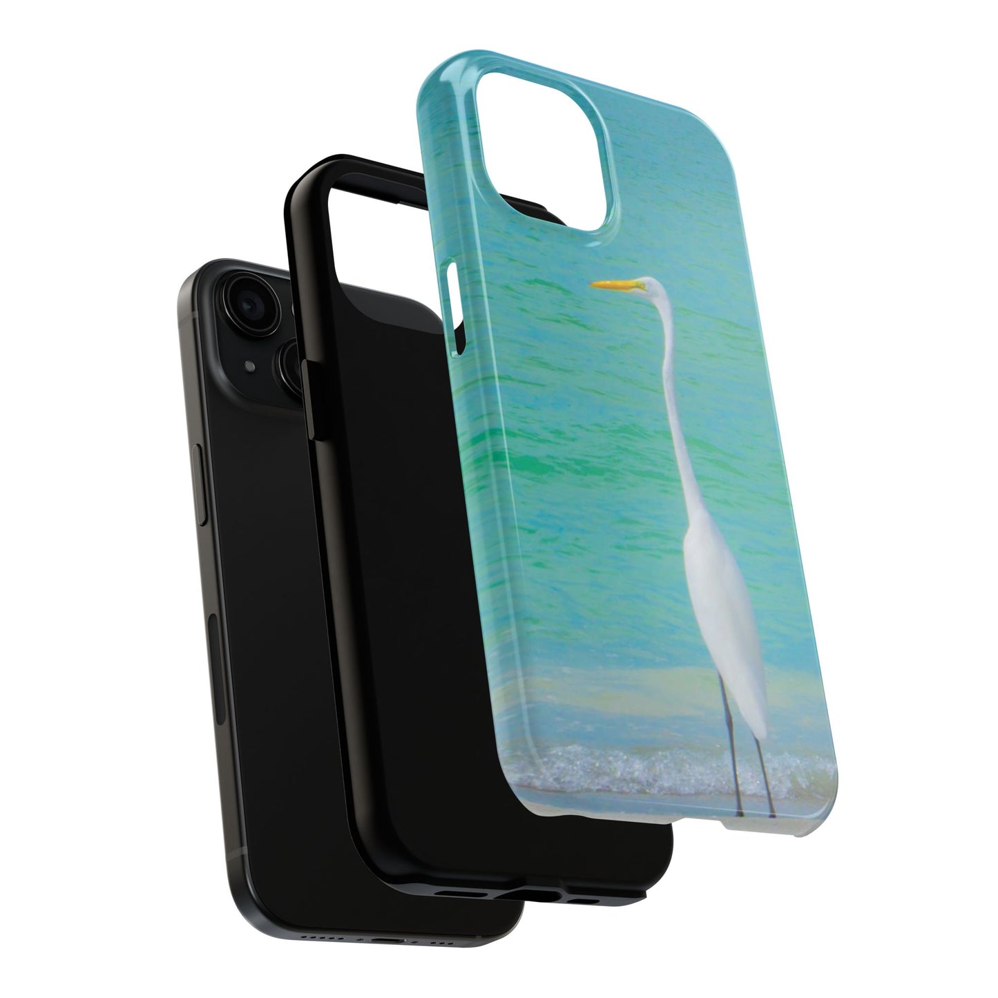 Snowbird Crane Tough Phone Cases| Case-Mate Snowbird Crane Tough|Great White Egret| Phone Cases | Case-Mate Polycarbonate and Rubber Phone Case|Nature|Electronic Accessories|Longboat Key
