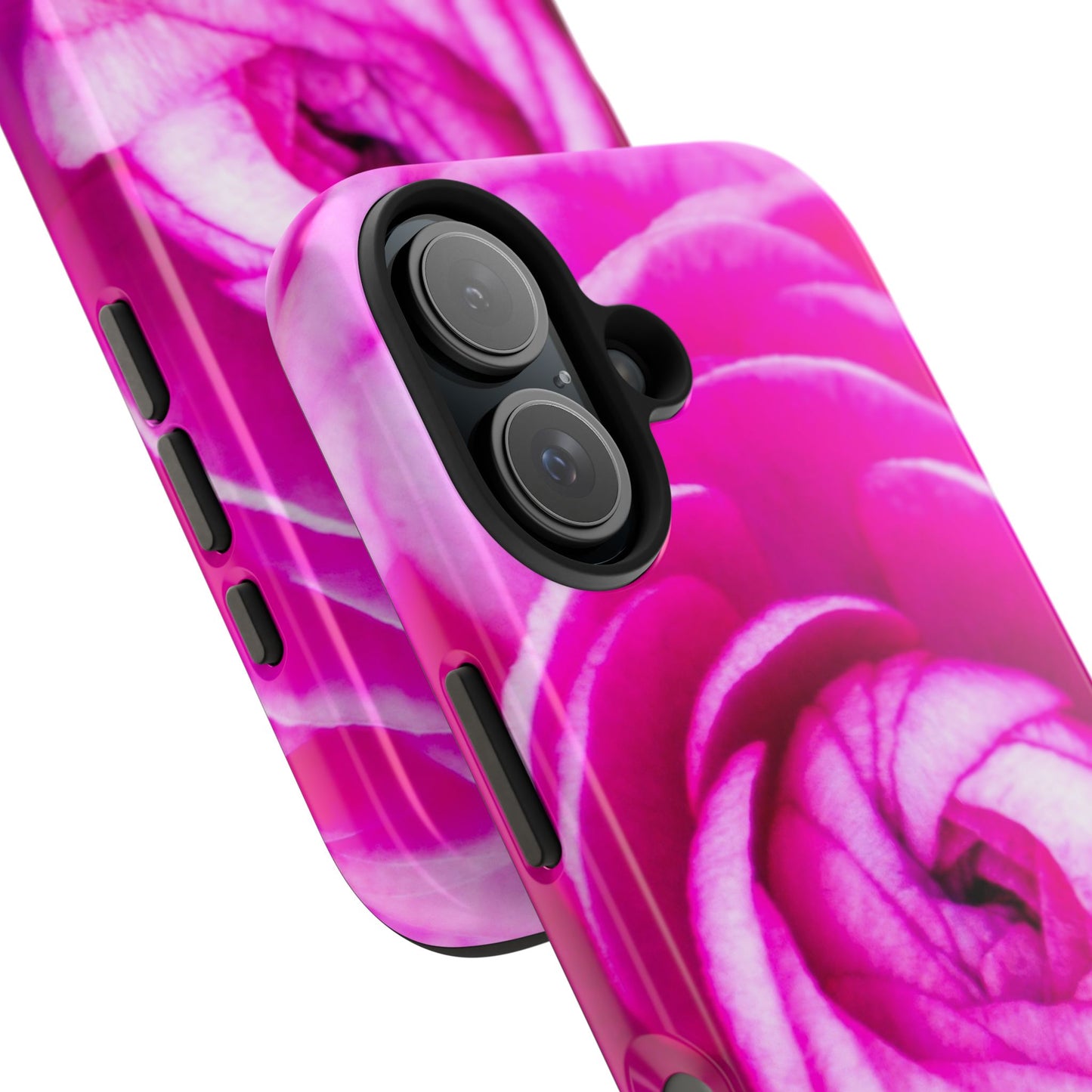 Pink Rose Tough iPhone|Samsung Phone Cases| Floral Case| Polycarbonate and Rubber Phone Case|  Custom Style Phone Case with Impact Resistance| Electronic Accessories
