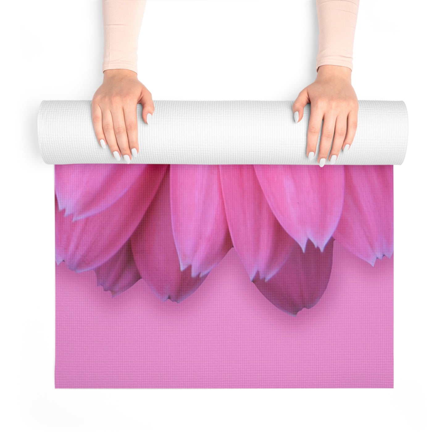 Pink Gerber Daisy Yoga Mat, Floral Exercise Mat, Meditation Mat, Foam Exercise, Workout Gear, Fitness Accessories, Pilates Mat