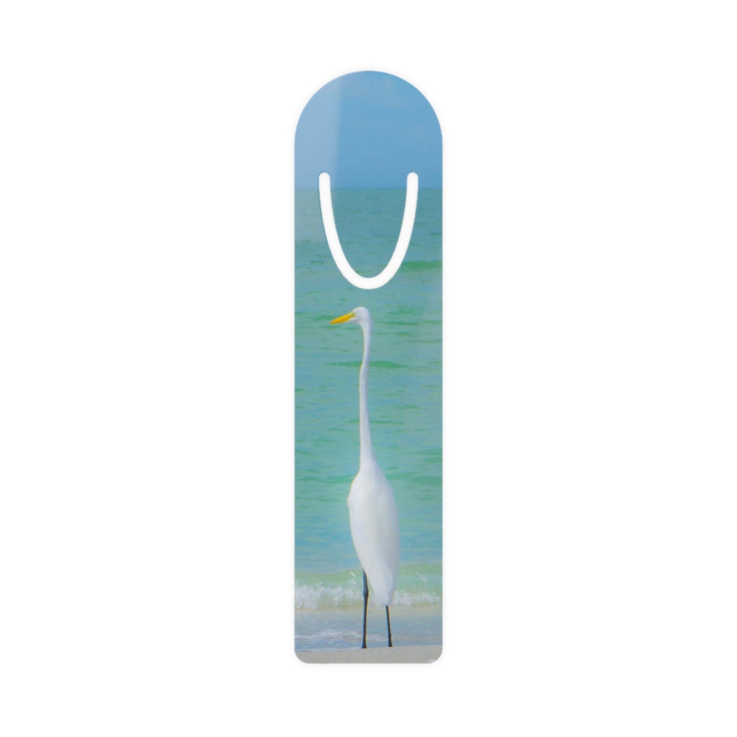 Snow Bird Crane of Longboat Key, Bookmark Ideal Gift for Book Lovers  Bookmark with Slot to Hold Pages in Place