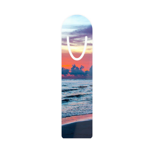 Amber Glow of Siesta Key, Bookmark Ideal Gift for Book Lovers  Bookmark with Slot to Hold Pages in Place