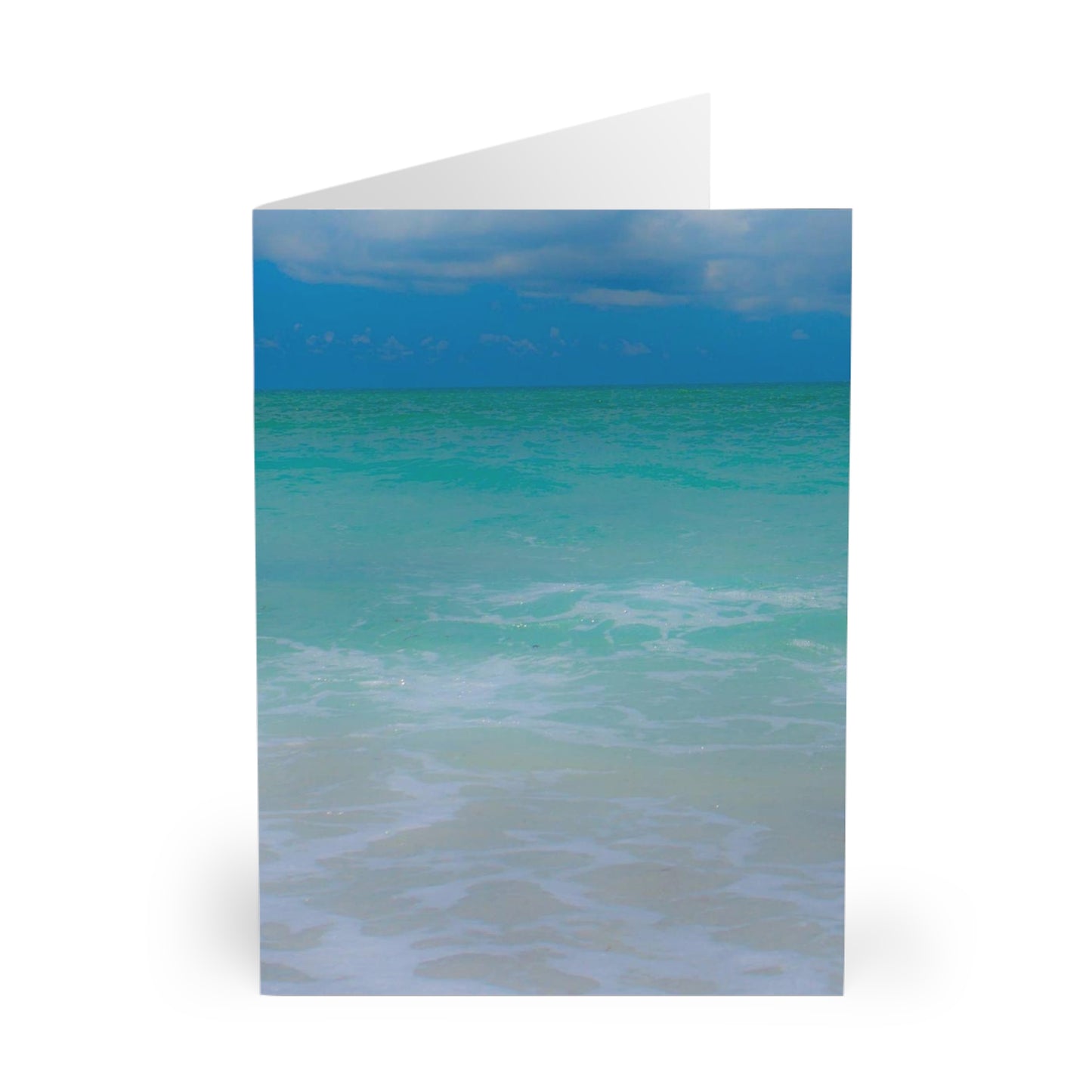 Indigo Heart Greeting Cards (5 Pack) Custom Greeting Cards (5 Pack) Semi-glossy Finish Cards  Matching White Envelopes