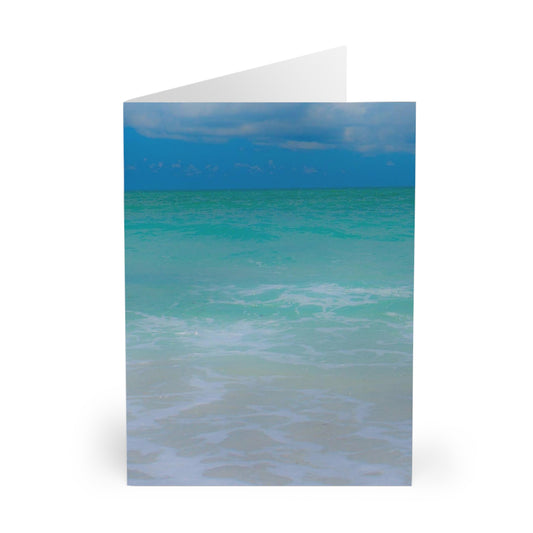 Indigo Heart Greeting Cards (5 Pack) Custom Greeting Cards (5 Pack) Semi-glossy Finish Cards  Matching White Envelopes