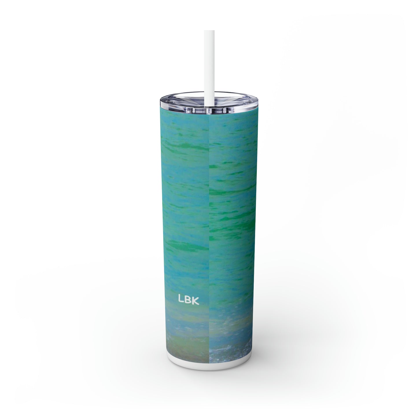 Snow Bird Crane of LBK Skinny Tumbler 20 oz. with Straw Companion Tumbler Stainless Steel Tumbler