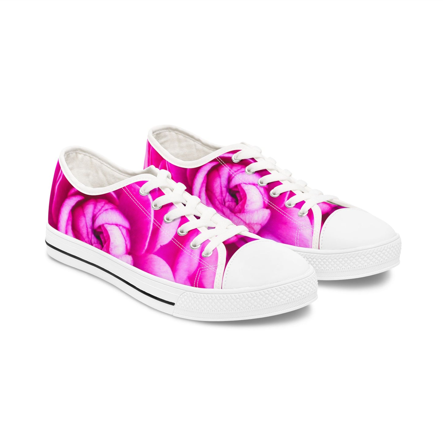 Rose Floral Women's Low Top Sneakers (AOP)