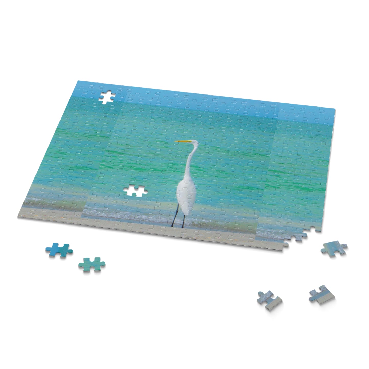 Snowbird Crane Puzzle (120, 252, 500-Piece) |  Jigsaw Puzzle | Puzzle with Vibrant Sublimated Print | Jigsaw Puzzle in Gift-ready Box | Glossy Finish Puzzle