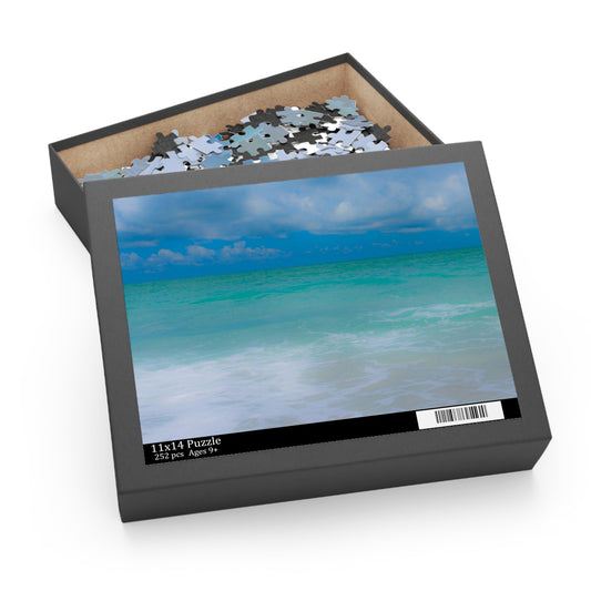Indigo Blue Ocean Inspired Puzzle Gift-ready Box