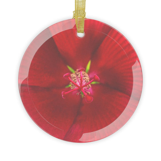 An Orchid For Christmas Glass Ornament| Floral Glass Christmas Tree Ornament | Keepsake Ornament| Martha's Vineyard| Gifts| Christmas Gift| Holiday Gift