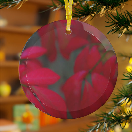 Beautifully Serene Glass Ornaments Unique Glass Ornaments Art  Artistic Holiday Decorations  Gold Ribbon Ornament Hangers