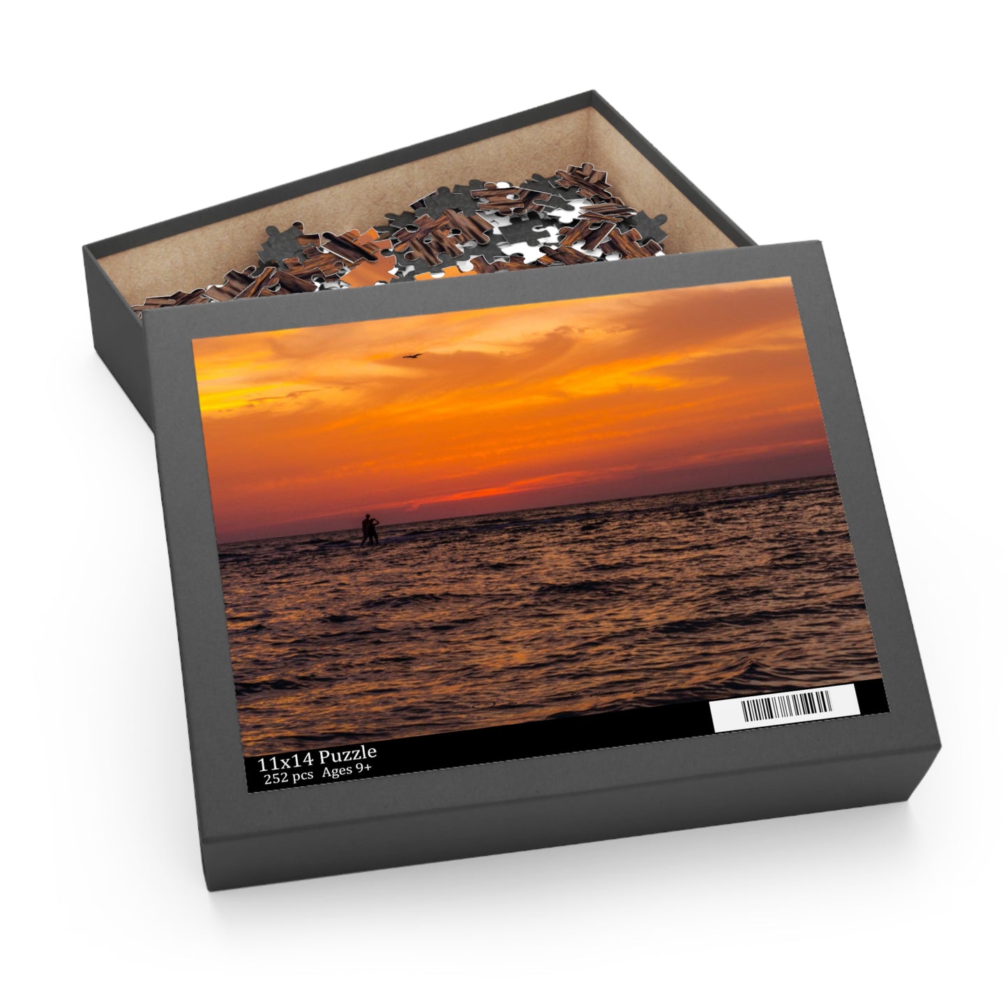 Sunset Ocean Puzzle Jigsaw Puzzle Gift-Ready
