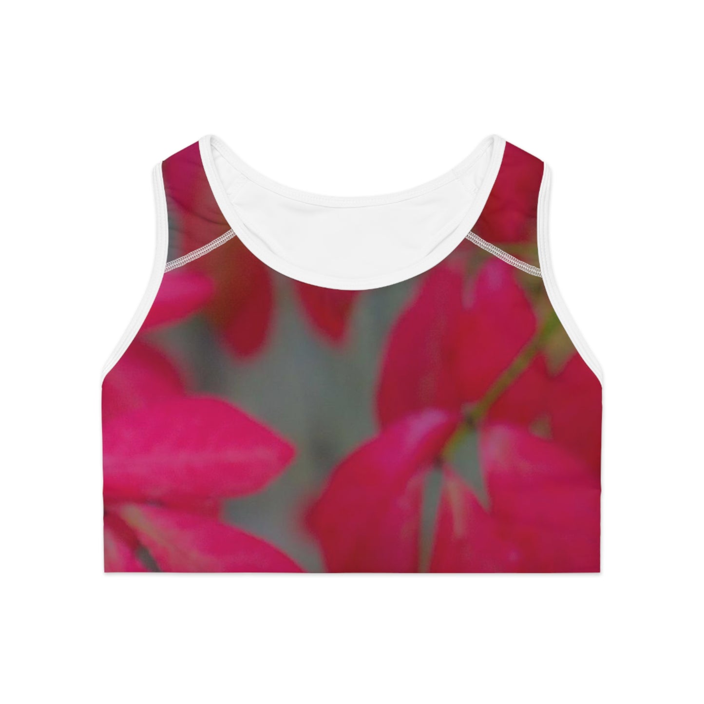 Floral Women Sports Bra, Floral Yoga Bra