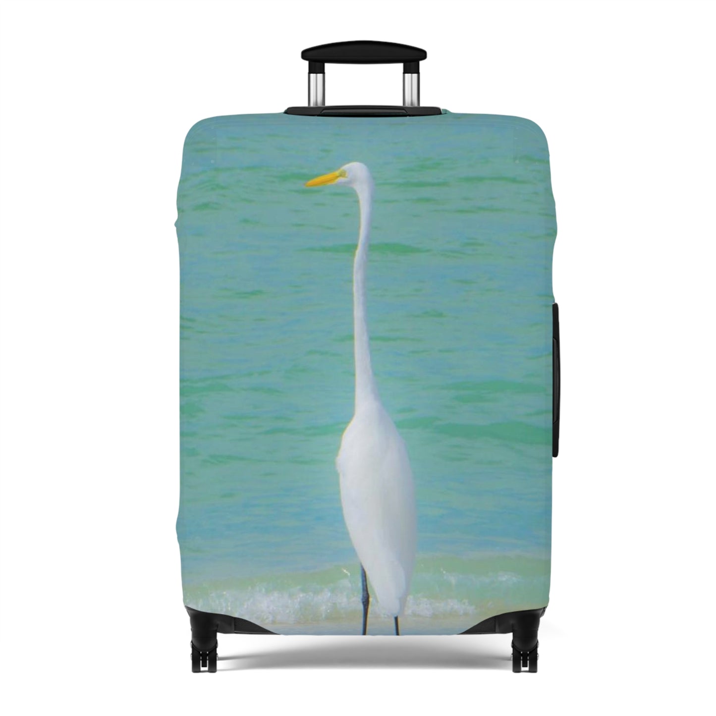 Snow Bird Crane Luggage Cover Luggage Cover Elastic Polyester-spandex Luggage Protector Baggage Carousel Protection Cover