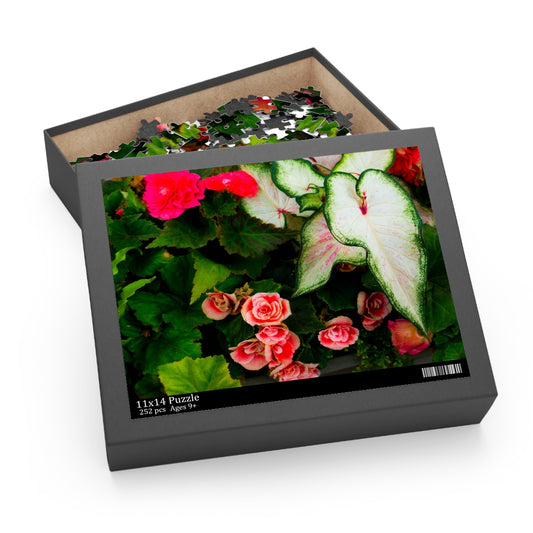 Red Floral Puzzle Jigsaw Puzzle in Gift-ready Box