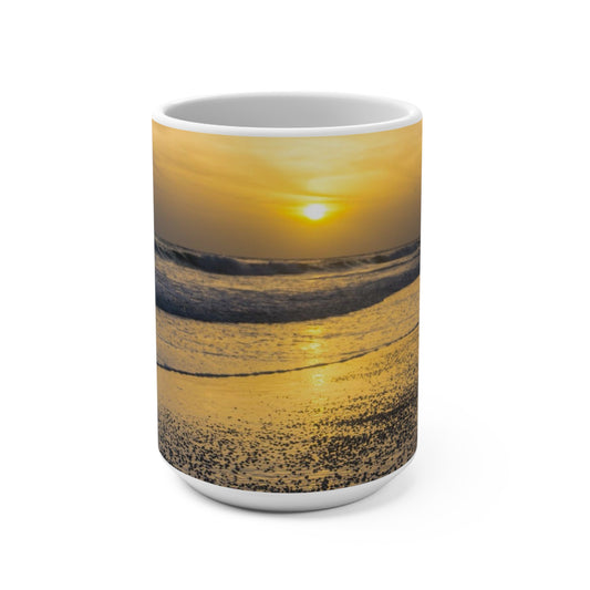 Anna Maria Island Splendor Mug 15oz Floral Mug 15oz  Large White Ceramic Coffee Mug  15oz Tea Lover's Cup Oversized Coffee Mug