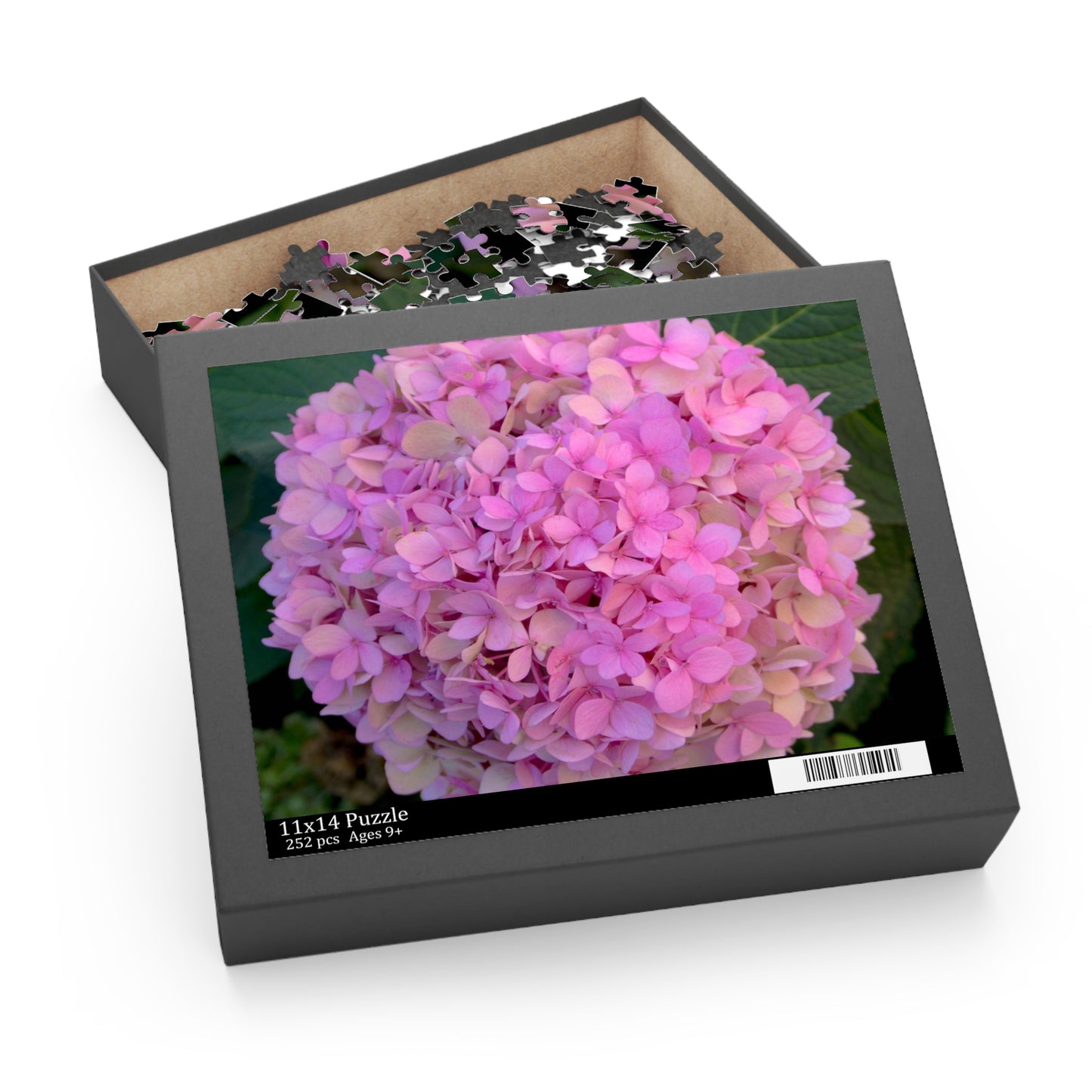 Pink Hydrangea Puzzle Floral Puzzle Nantucket Jigsaw Puzzle