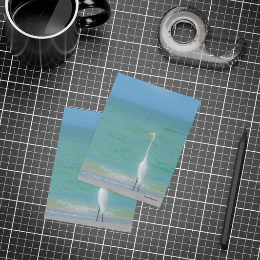 Snow Bird Crane Greeting Card Bundles (envelopes included) | Custom Greeting Cards | Personalized Greeting Card Options | Horizontal and Vertical Orientation Cards| Greeting Card Bundles