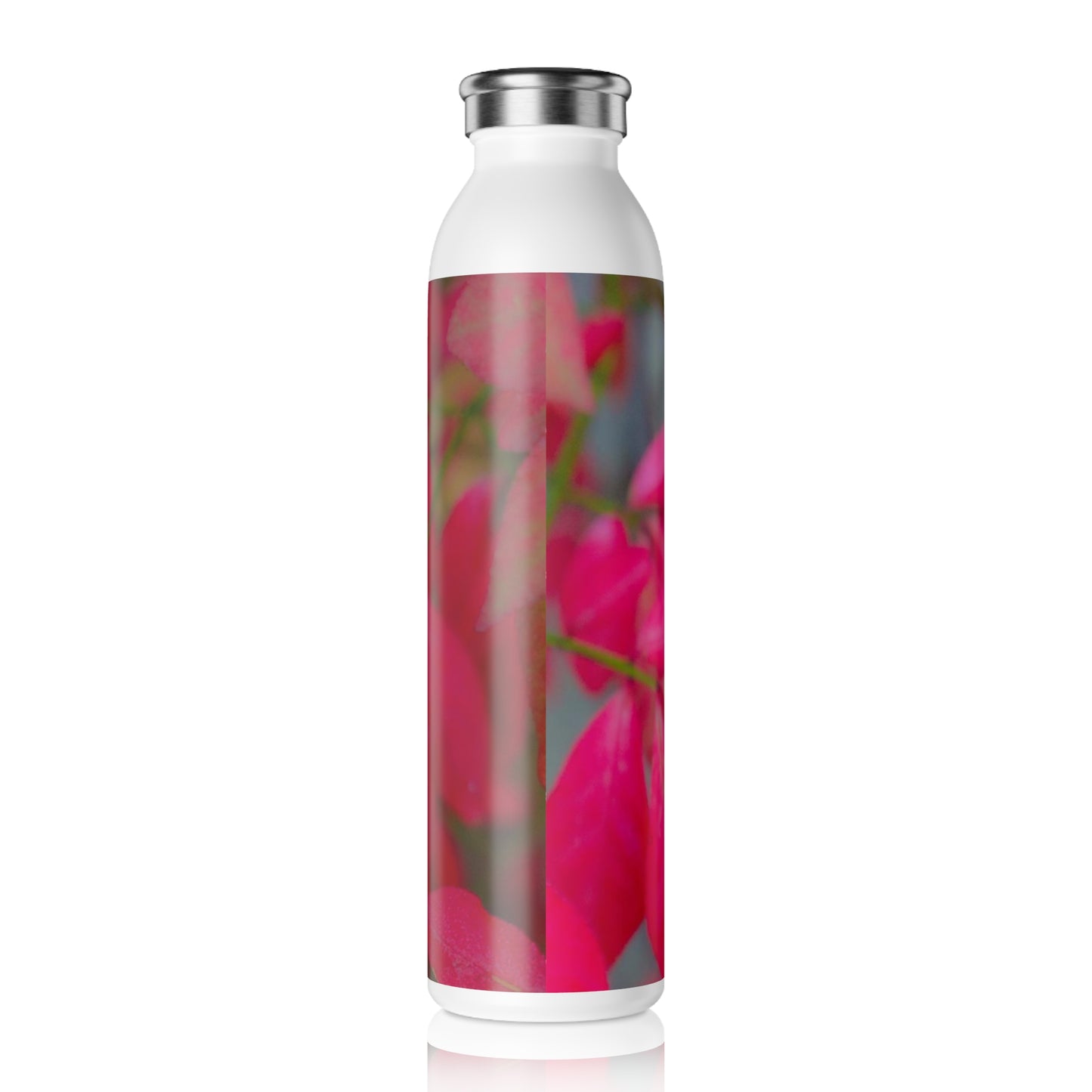 Beautifully Serene Slim Water Bottle 20oz double-wall Stainless Steel Bottle  Hot and Cold Beverage Thermos  Custom Design Drinkware