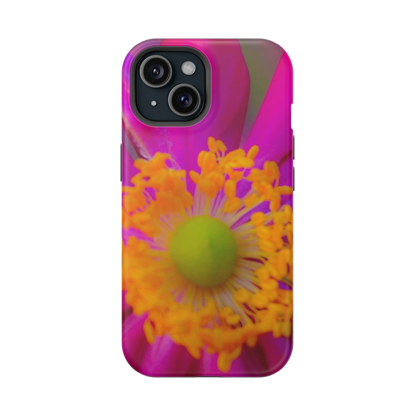 MagSafe Tough Cases Flower Pop Pink Floral Durable and Flexible Impact-resistant iPhone MagSafe Case| Aesthetics and Function MagSafe Case|Gifts|Great for Fall|Electronic Accessories|Martha's Vineyard