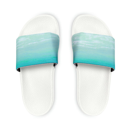 Copy of Cotton Candy Sky Women's PU Slide Sandals Cotton Candy Sandals for Her Custom Print Women's Slide Sandals