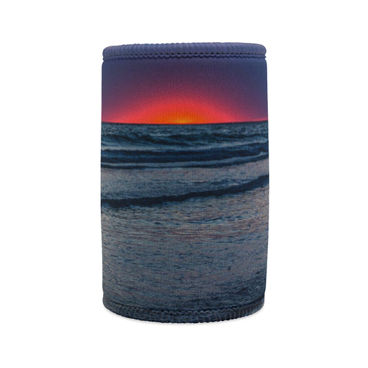 Cherry Red Stubby Cooler Drink Cooler for Cans and Bottles Light and Durable Neoprene Cooler Stylish Can Cooler to Keep Drinks Frosty