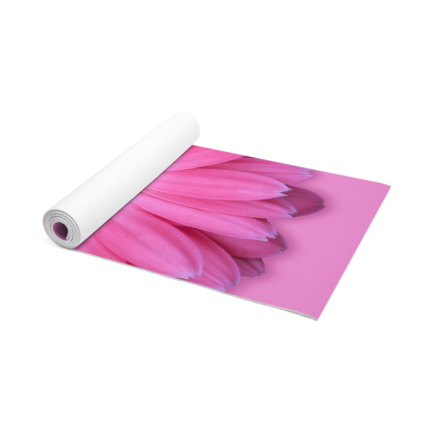 Pink Gerber Daisy Yoga Mat, Floral Exercise Mat, Meditation Mat, Foam Exercise, Workout Gear, Fitness Accessories, Pilates Mat