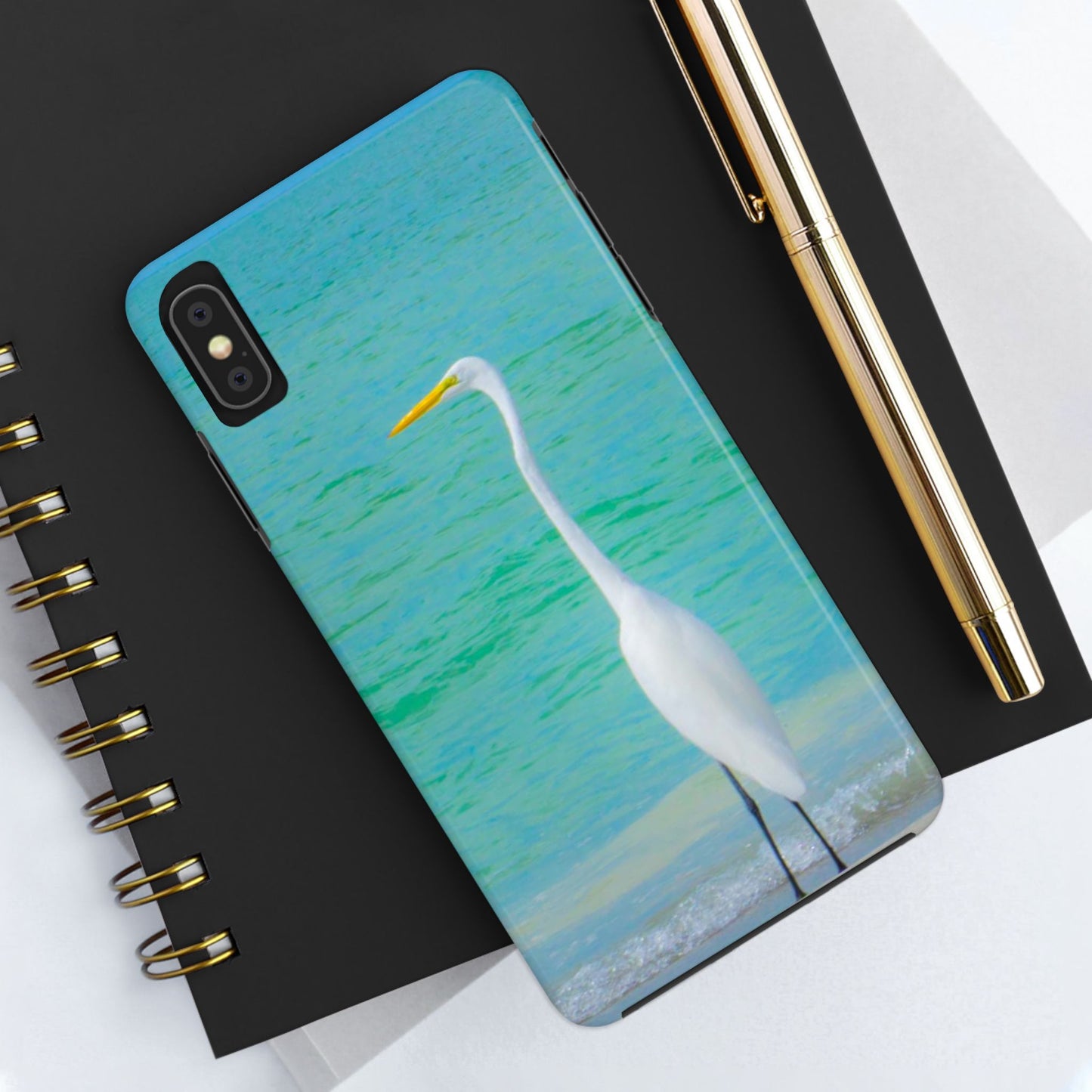 Snowbird Crane Tough Phone Cases| Case-Mate Snowbird Crane Tough|Great White Egret| Phone Cases | Case-Mate Polycarbonate and Rubber Phone Case|Nature|Electronic Accessories|Longboat Key
