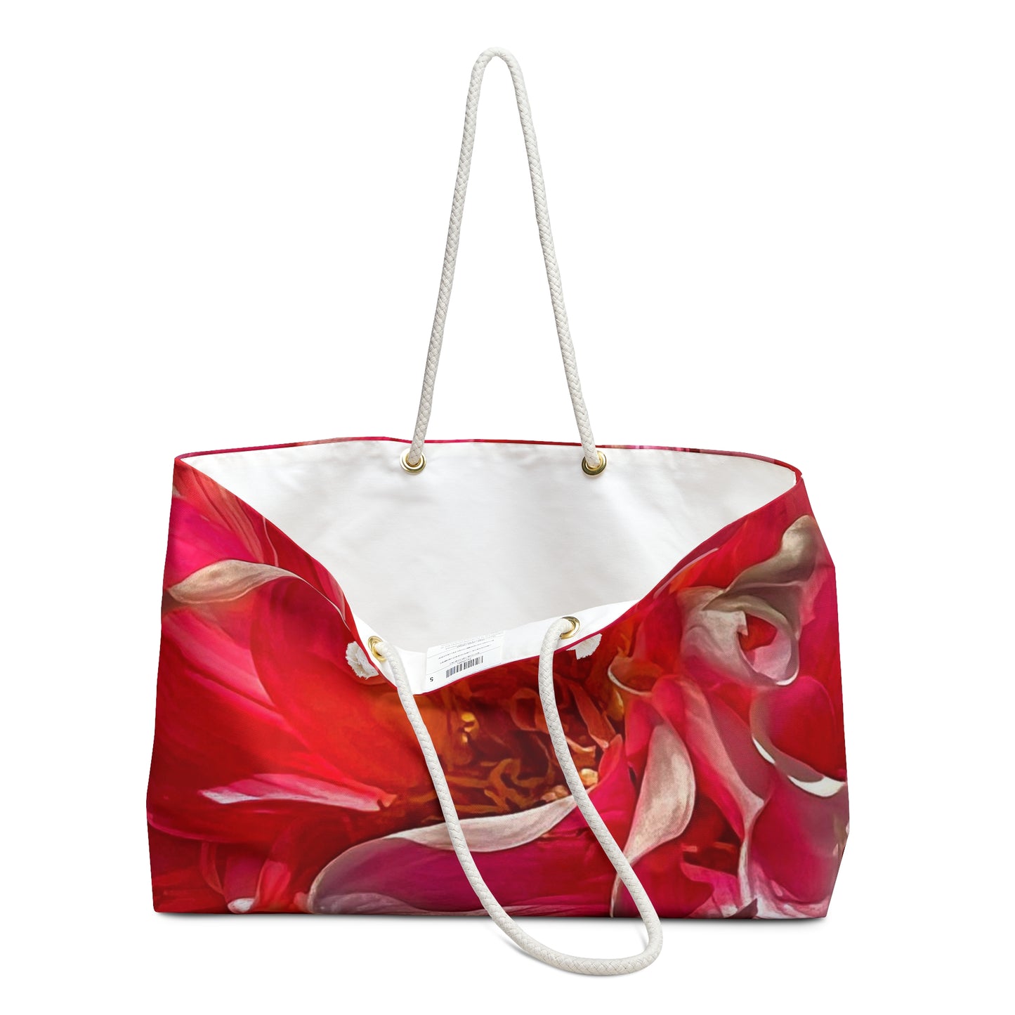 Red Floral Weekender Bag