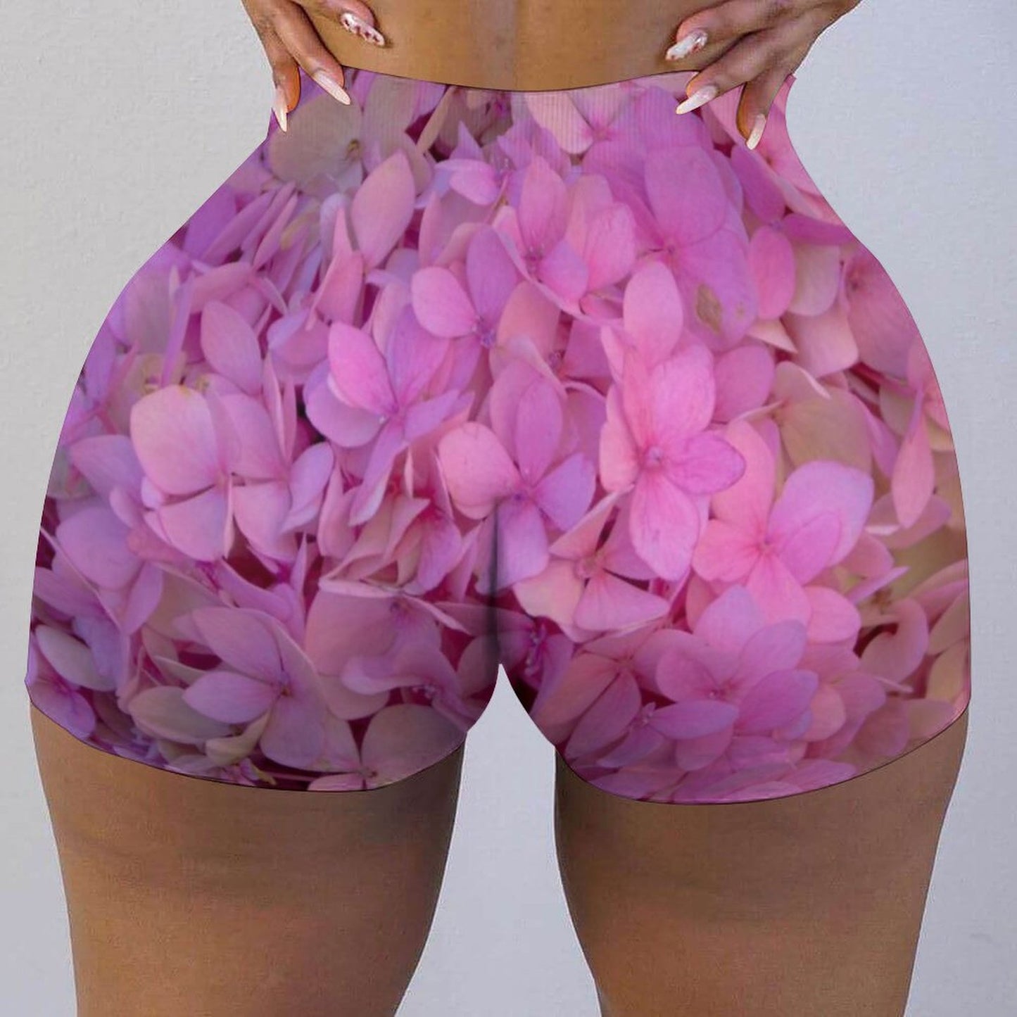 Blush Hydrangea Floral Inspired Hydra Short Shorts